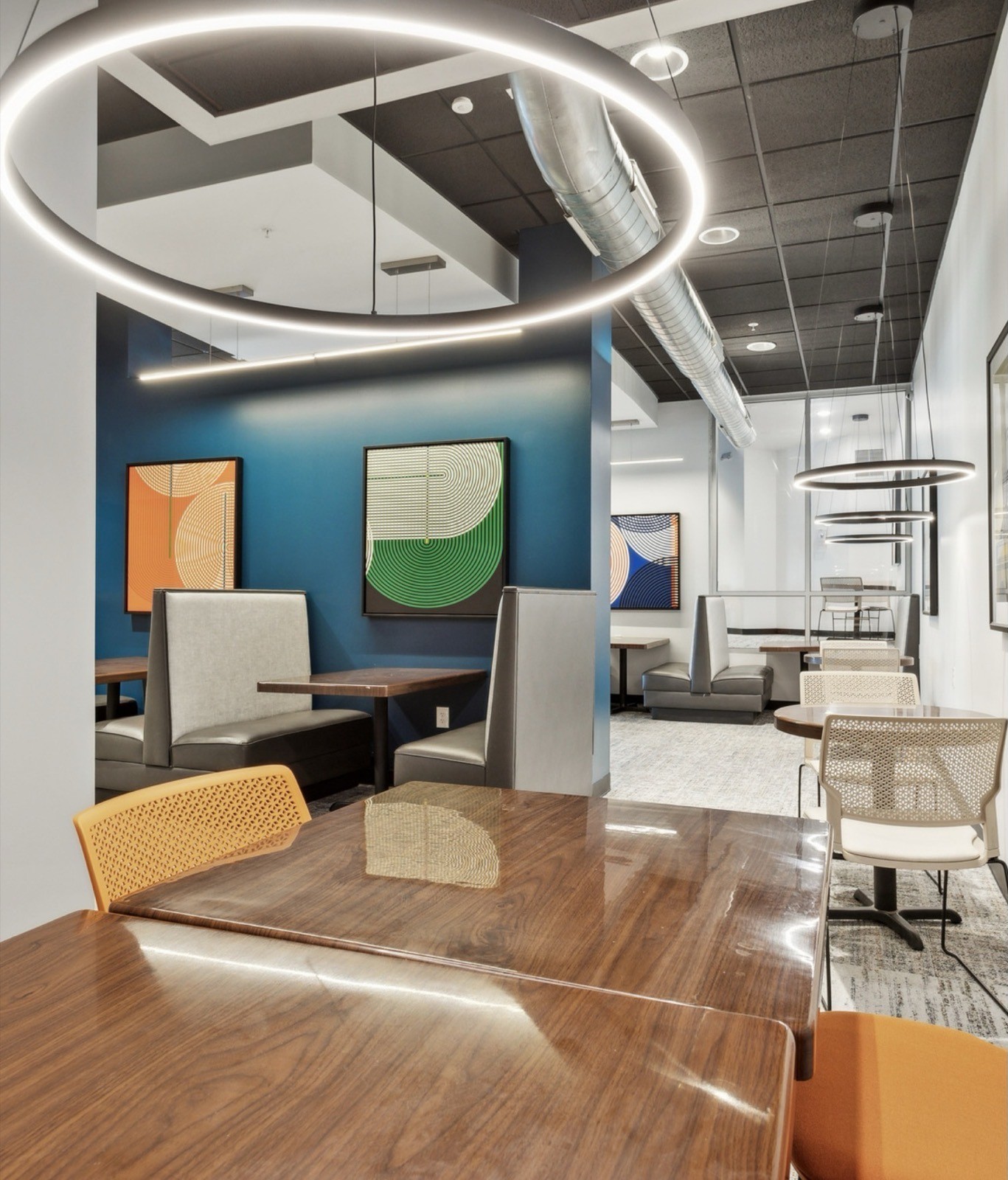 Renovated leasing interior
