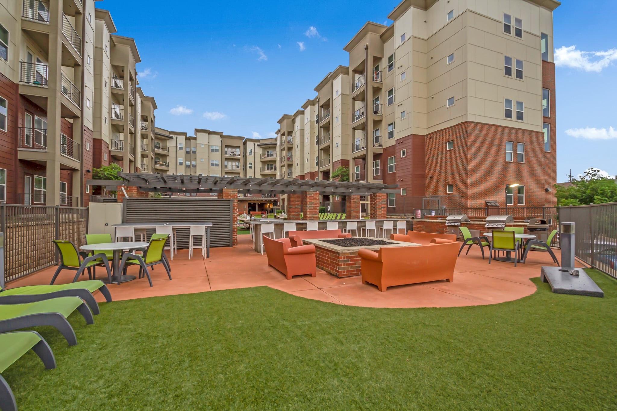 Millennium Apartments · renovated courtyard