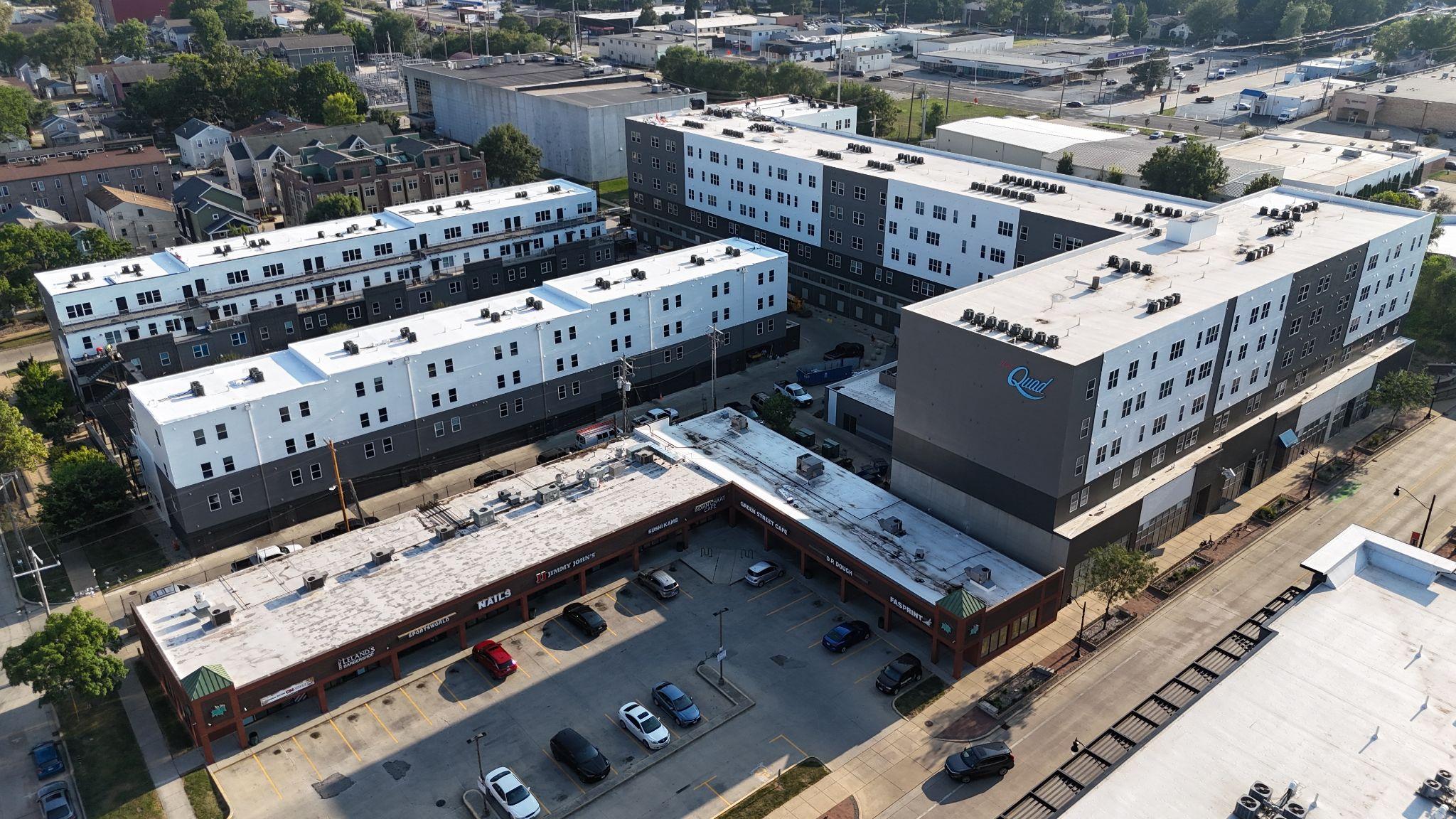 West Quad Apartments · completed exterior